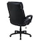 Global Industrial Executive Chair With High Back & Fixed Arms, Bonded Leather, Black 695621-AM - alternate 3